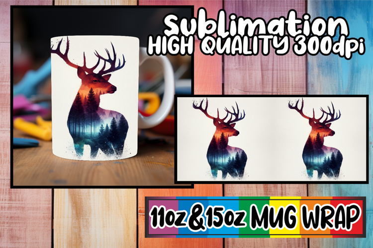 Radiant evenings sublimation print wrap, Animals Art