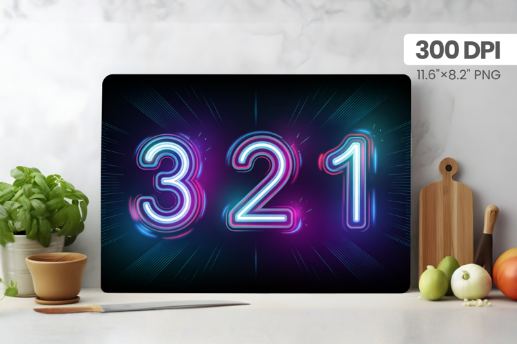 Happy New Year Cutting Board PNG Festive New Years Eve 2026