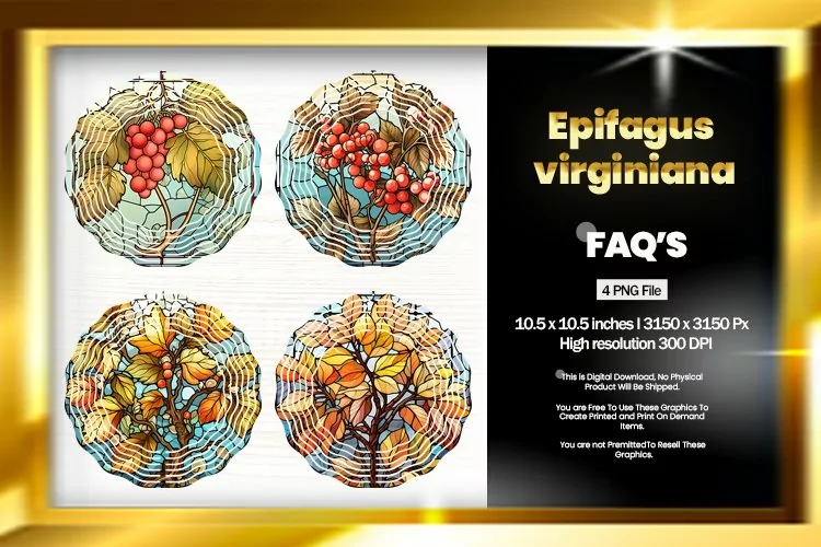 Epifagus Virginiana Wind Spinner Sublimation - 04 Variations