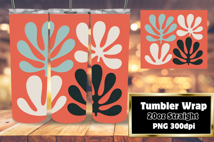 EYE-CATCHING 20oz Tumbler Template , Flowers