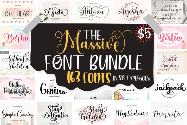 The Massive Font Bundle