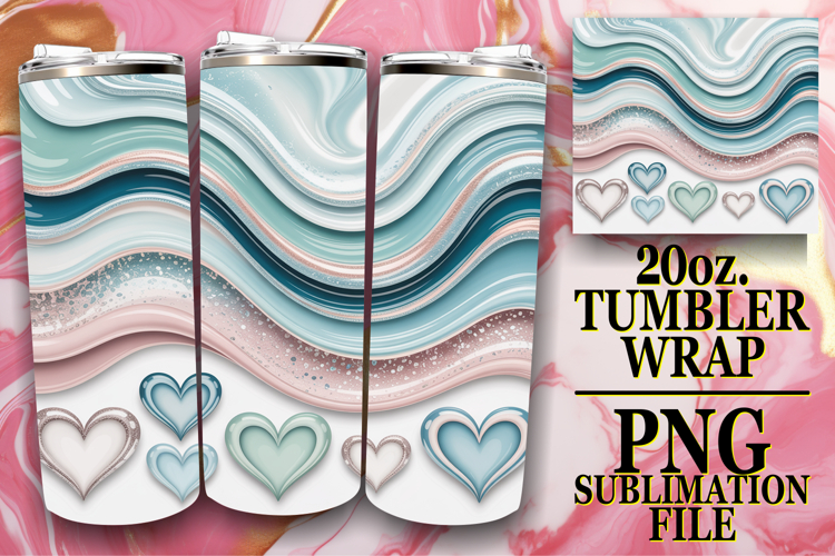 Joyful Adventures 20oz tumbler wrap, Pattern