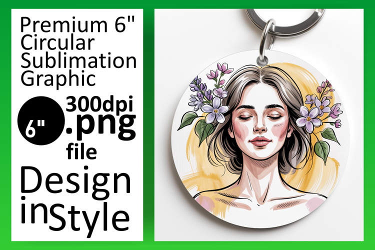 Stylish Circle Design for Car Coasters , Beauty Woman