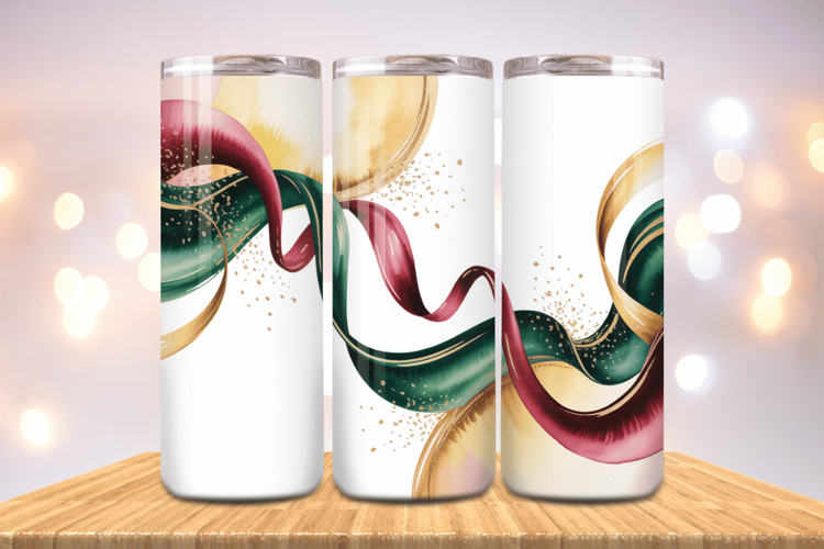 Festive Happy New Year Tumbler Wrap 2026: 20oz Skinny Tumble