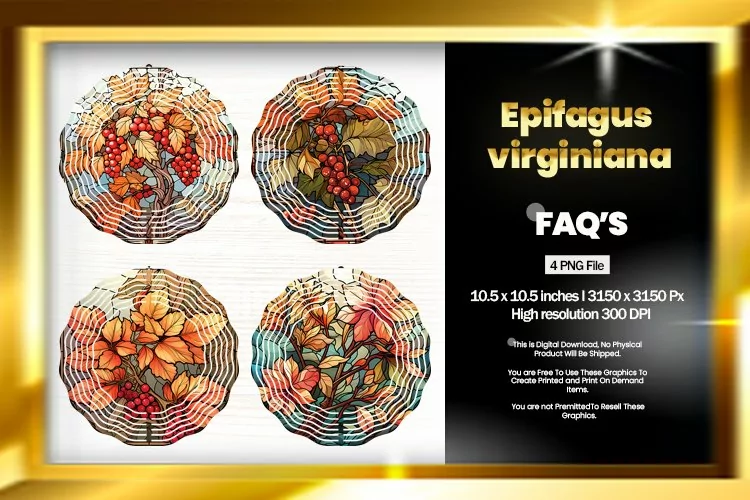 Epifagus Virginiana Wind Spinner Sublimation - 04 Variations