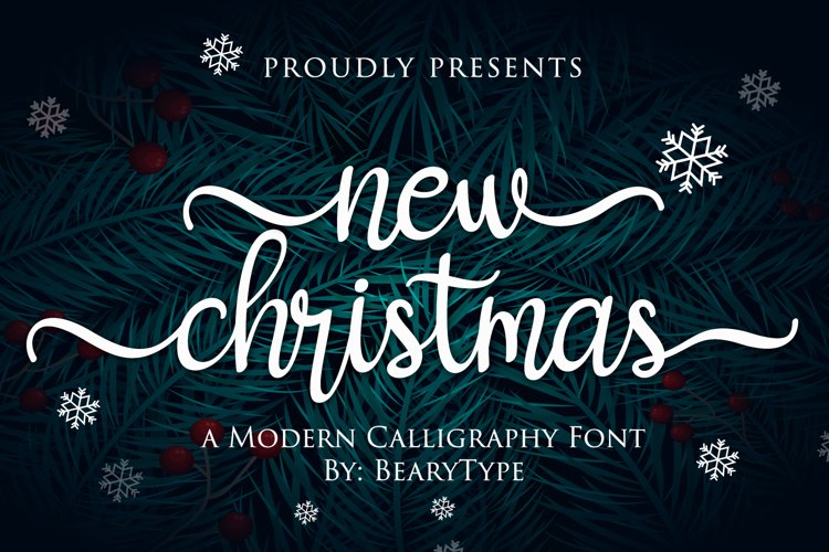 New Christmas - Modern Calligraphy example image 1