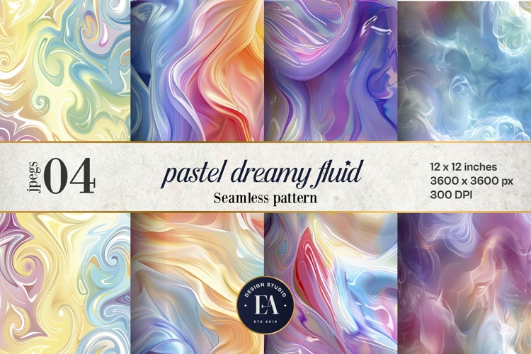 3d Pastel Dreamy Fluid pattern | Magical Patel pattern