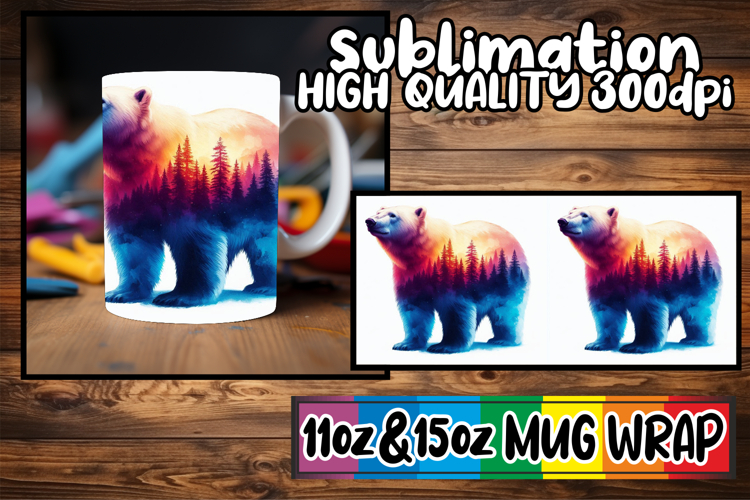 Colorful days sublimation print wrap, Animals Art