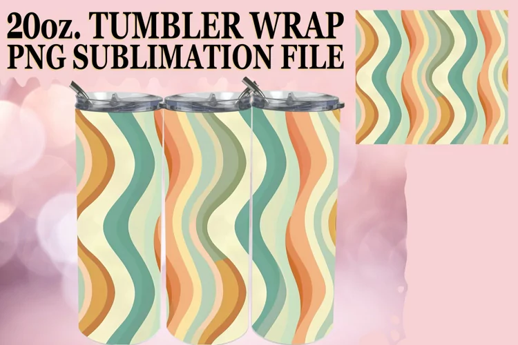 Whimsical Bloom Bonanza Tumbler Wrap, Colorful Fantasy