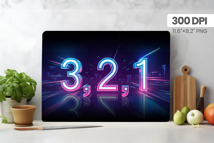 Happy New Year Cutting Board PNG Festive New Years Eve 2026