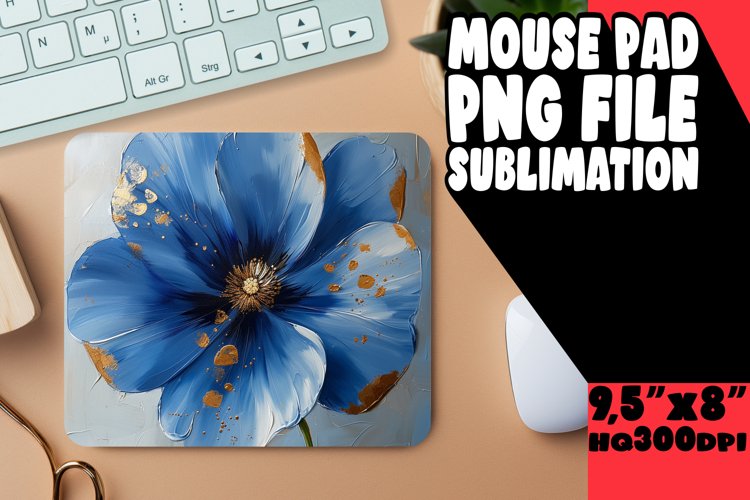 Spring Bloom Burst: 3D Mouse Pad Designs PNG