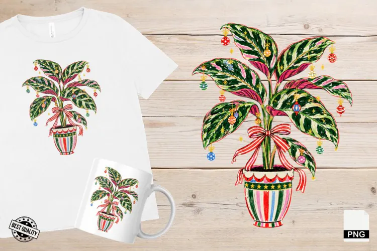 Christmas Houseplants PNG