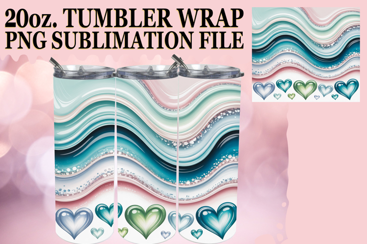 Gentle Thoughts 20oz tumbler wrap, Pattern