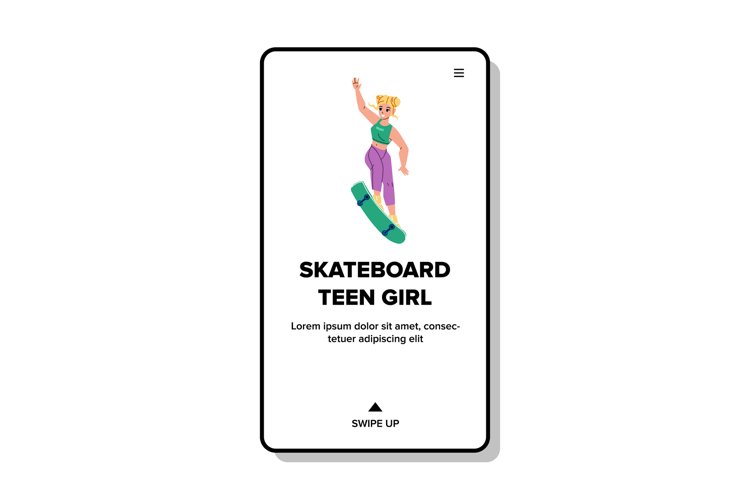 Skateboard Vector Image 8