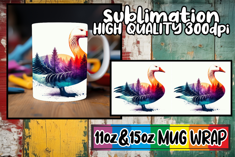 Lovely moments sublimation mug wrap, Animals Art