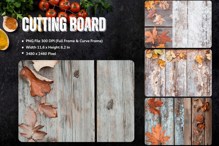 Wood wall Cutting Board Wooden Fall Autumn Chopping Board166