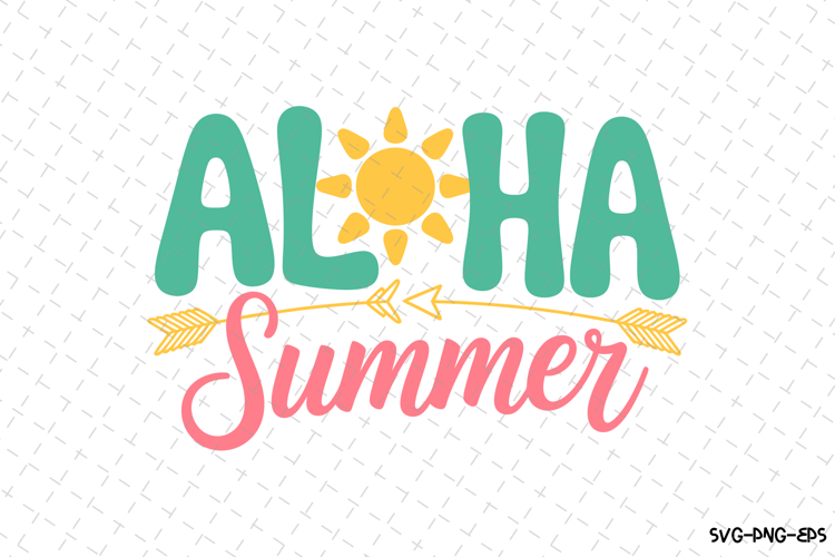 Aloha Summer svg | Summer Svg | Svg Cut Files example image 1