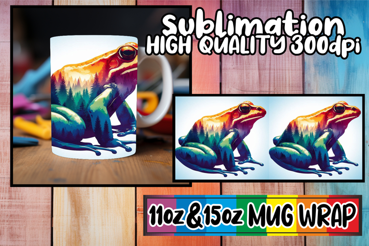 Vibrant adventures sublimation print wrap, Animals Art