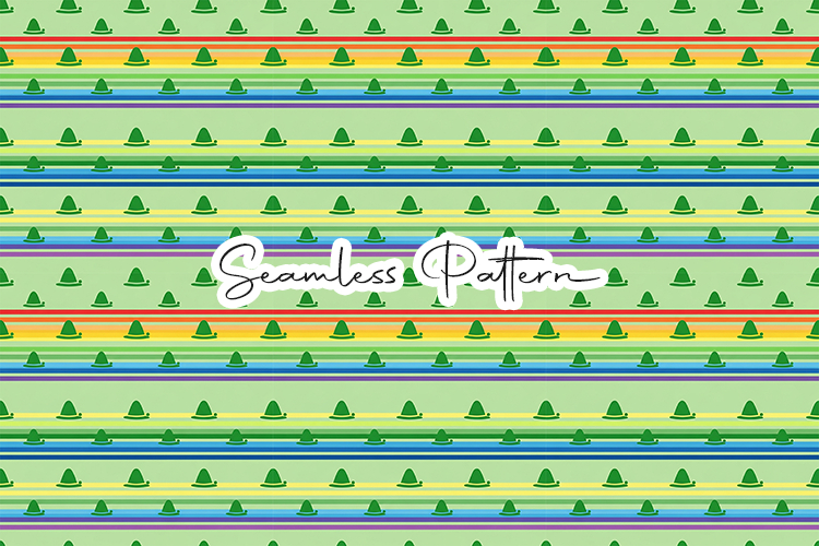 Micro Shamrock Tiled Seamless Pattern - Leprechaun & Clovers