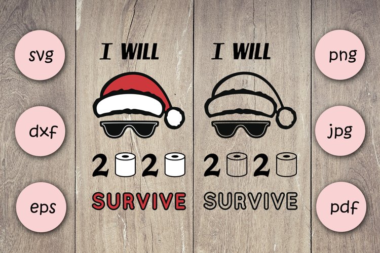 2020 Covid sarcastic quote with Santa||Christmas svg example image 1