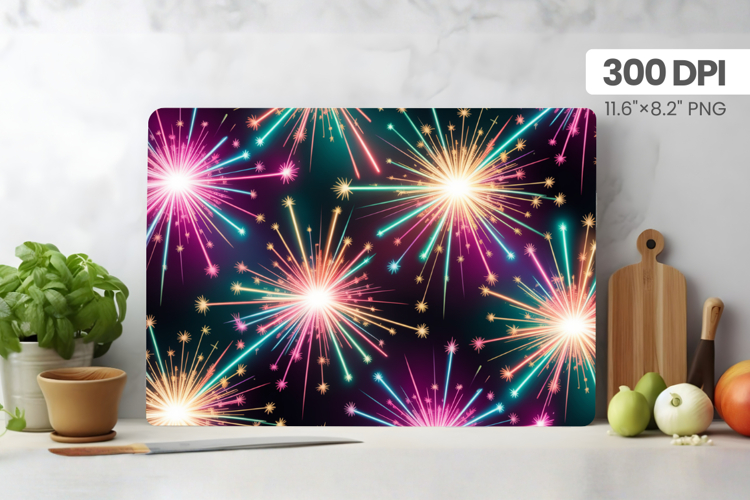 Happy New Year Cutting Board PNG Festive New Years Eve 2026