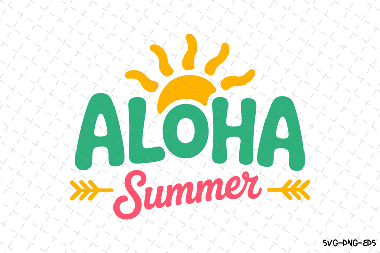 Aloha Summer svg | Summer Svg | Svg Cut Files example image 1
