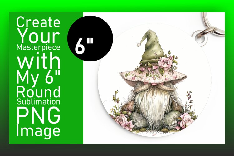 Captivating Gnome Sublimation Circle Mix