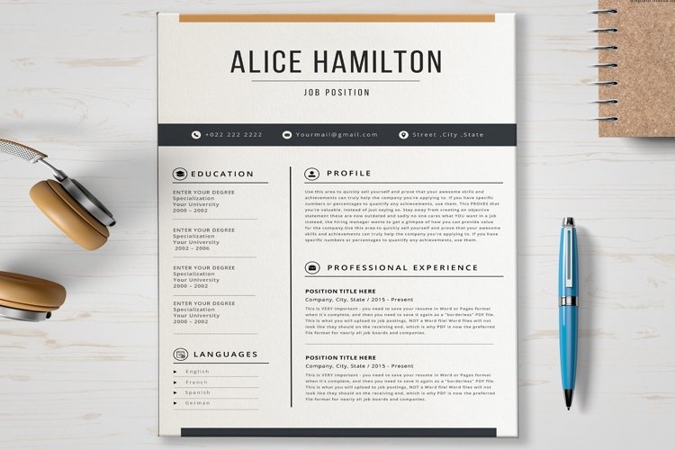 Resume Template example image 1