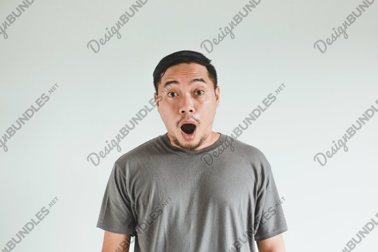 Shocked Asian man example image 1