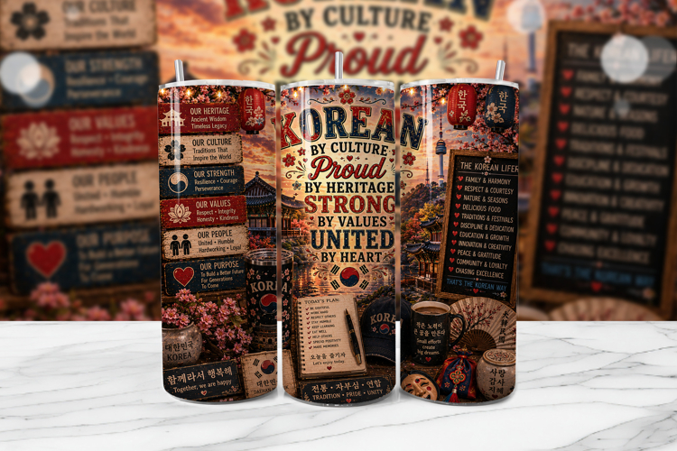 20oz Skinny Tumbler Sublimation Designs