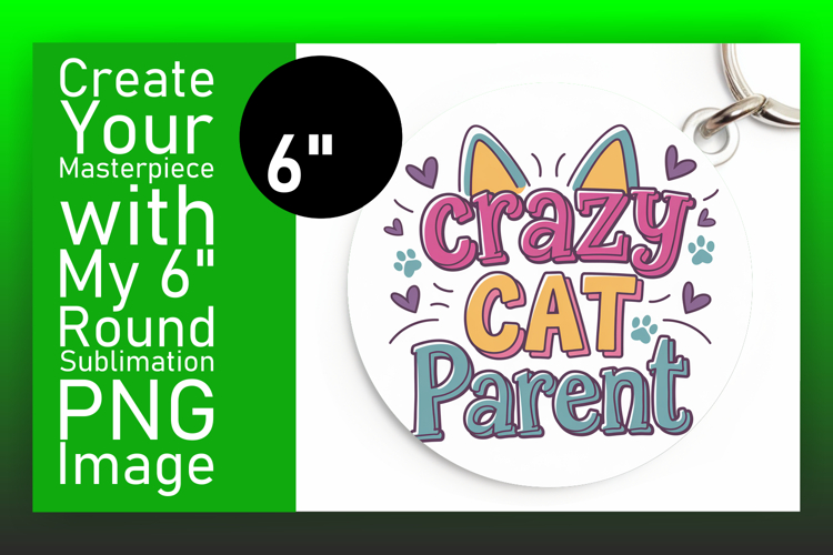 Creative Round Design for Coasters , Cat Quote