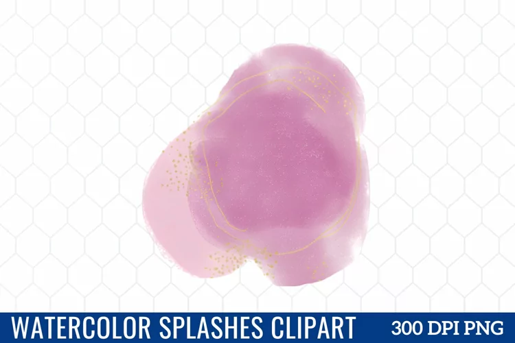 Watercolor Splashes Clipart