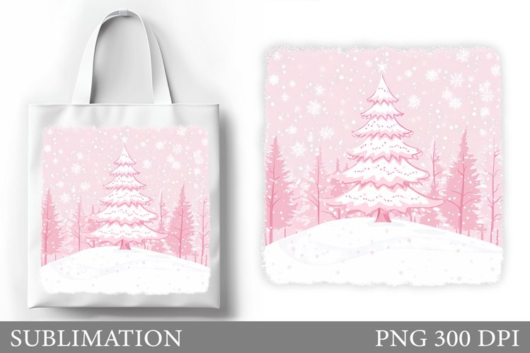 Christmas Tree Tote Bag. Christmas Tote Bag Sublimation example image 1