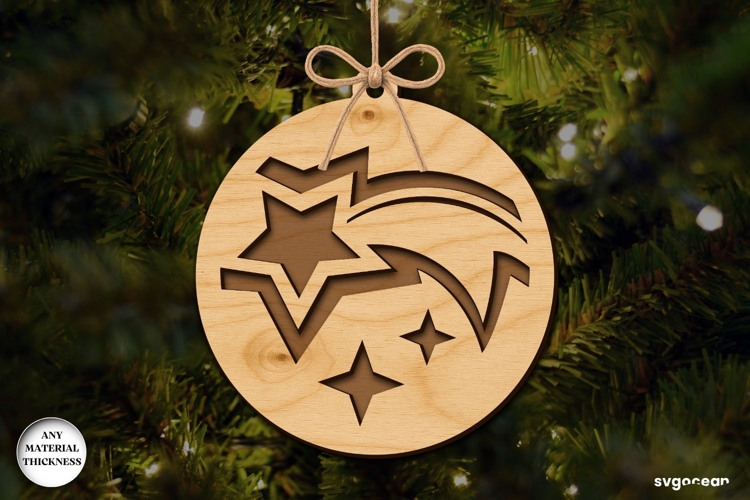Christmas Nativity Ornament Laser Cut | Glowforge | SVG