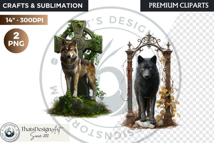 Watercolor Mystic Wols Fantasy Clipart PNG Graphics