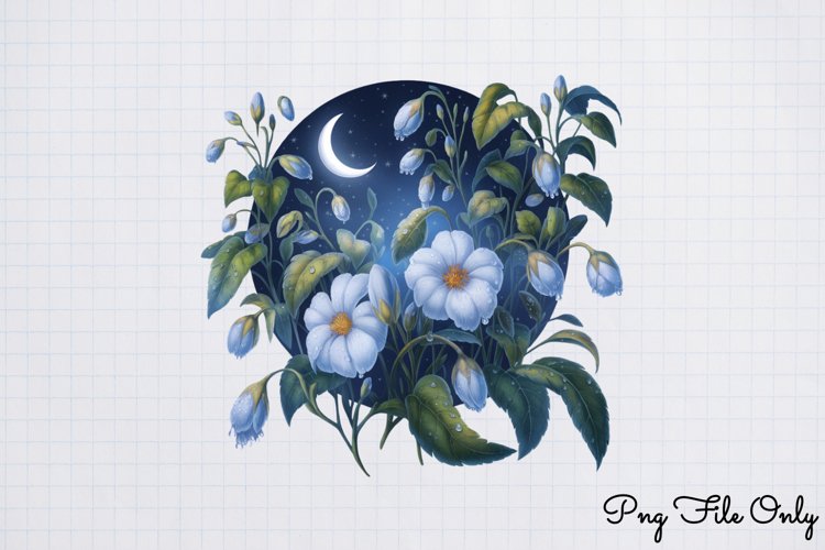 Mooflowers Clipart PNG example image 1