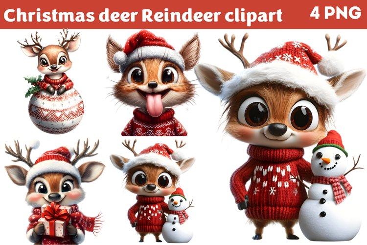 Reindeer Clipart Image 4
