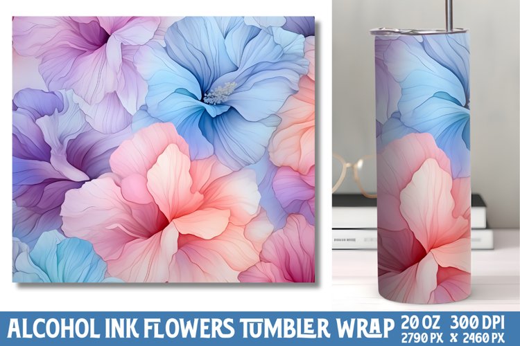 Alcohol Ink Tumbler Wrap Image 4