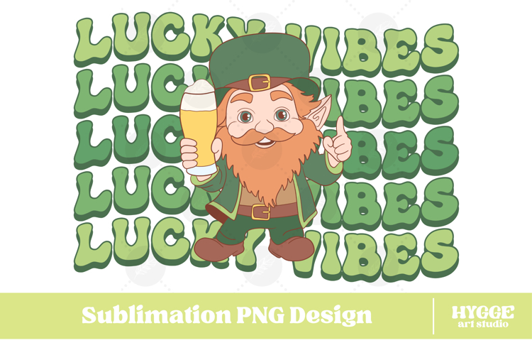 Happy St Patricks Day PNG DTF Irish Lucky Leprechaun Beer