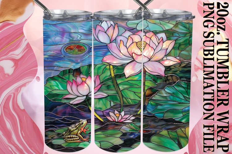 Exquisite 3D Stained Glass Tumbler Art