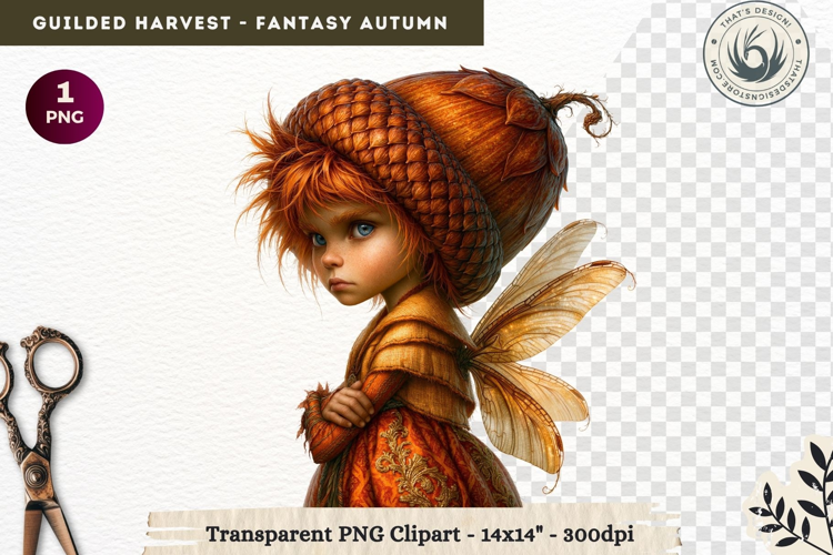 Fantasy Autumn Gilded Harvest PNG Clipart whimsical creature