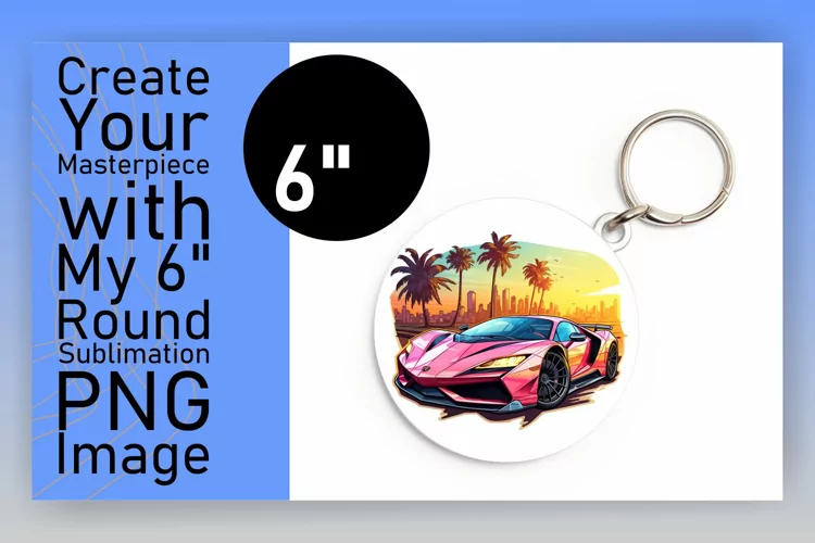 Round Vehicle Pattern Sublimation