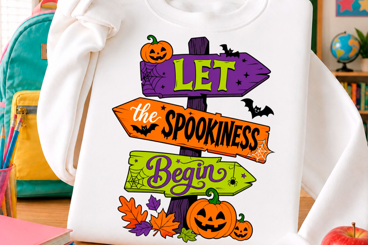 Halloween Spooky Signpost T Shirt Design