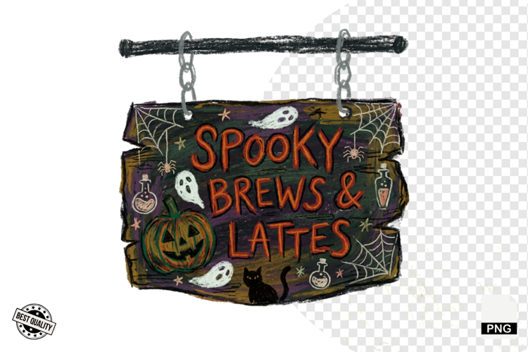 Halloween Coffee Signs PNG