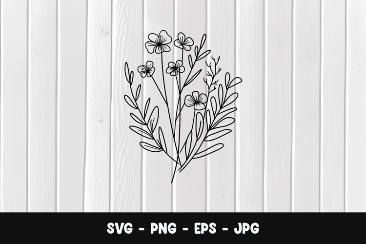 Flower Outline Png Image 7