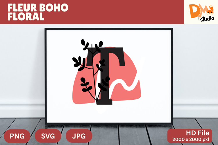 Boho Floral Svg Image 11