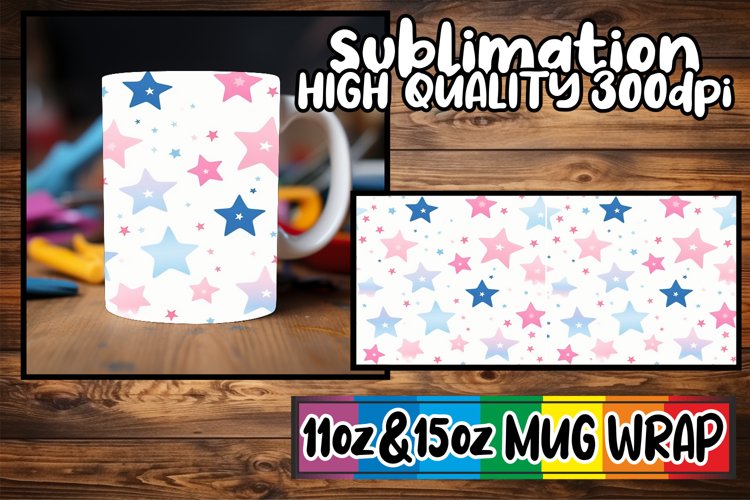 Twilight Nebula: Star Watercolor Mug Sublimation