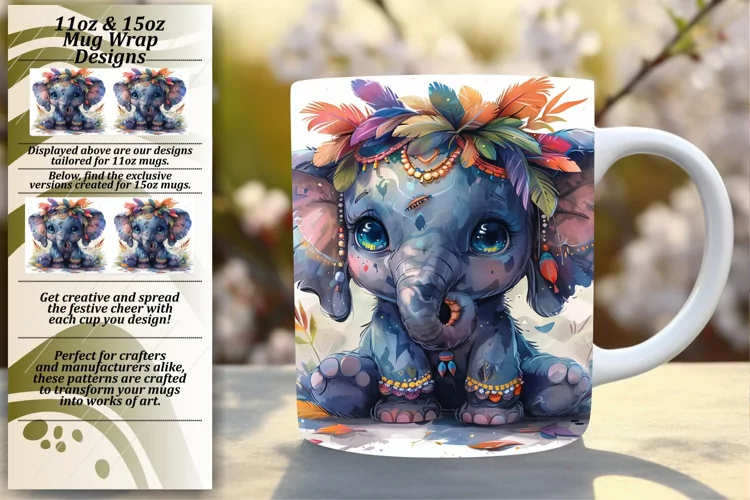 Adorable Wildlife Sublimation Wraps - 11oz/15oz