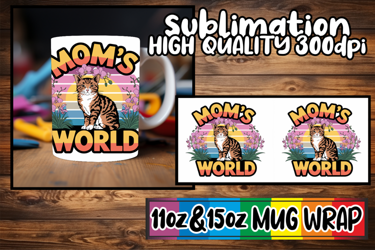 Blissful travels 11oz 15oz sublimation wrap, Cat Lover