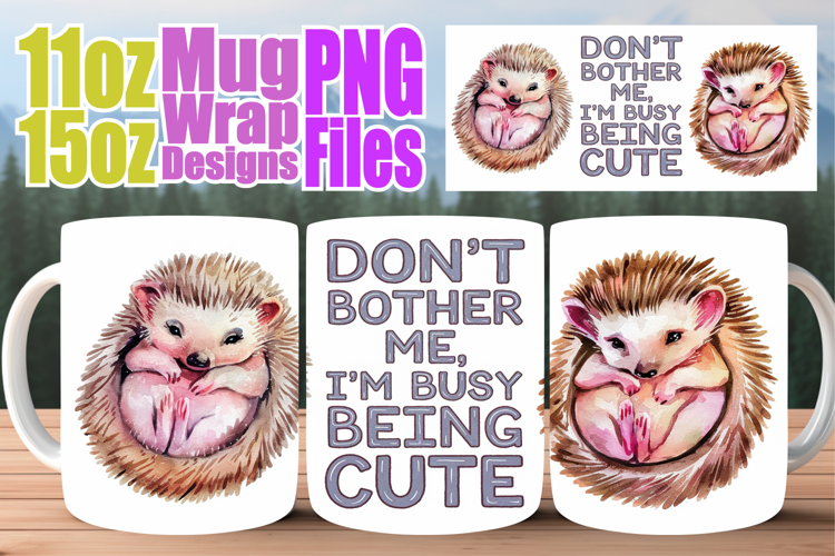 Breathtaking style sublimation 11oz 15oz mug wrap, Funny Ani